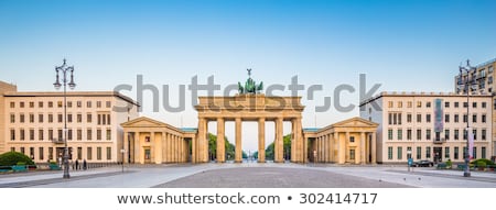 Stock photo: Panorama Of Brandenburger Tor With Sky And View To Unter Den Lin