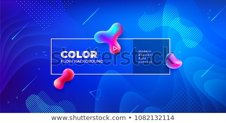 Zdjęcia stock: Abstract Blue Fluid Background Design