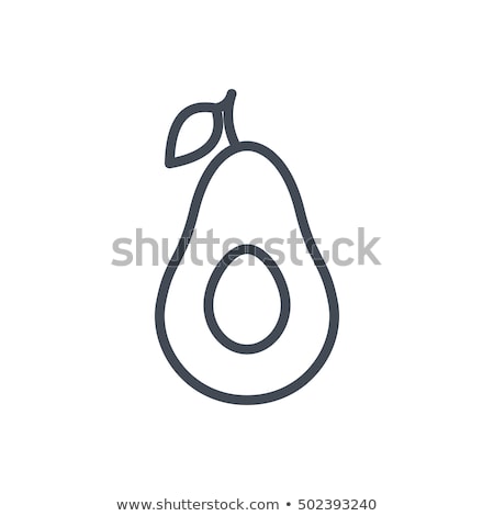 Stockfoto: Avocado Icon