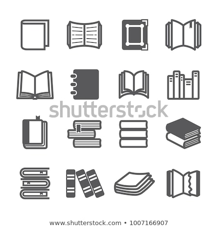 [[stock_photo]]: Book In Cover With Lines Bookmark Isolated Icon