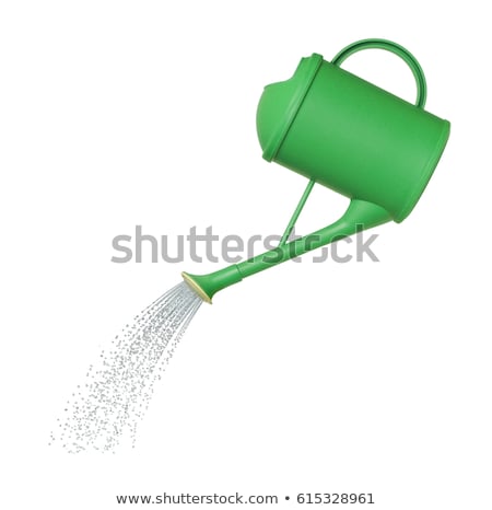 Imagine de stoc: Watering Can Isolated On White