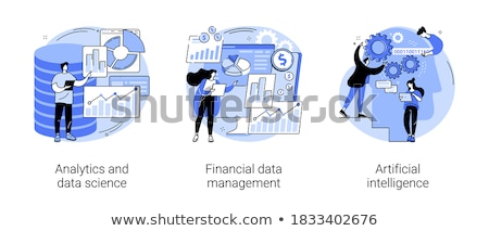 Stockfoto: Business Analytics Vector Concept Metaphor