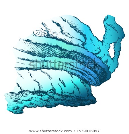 Сток-фото: Cloud Of Stormy And Scary Weather Retro Vector