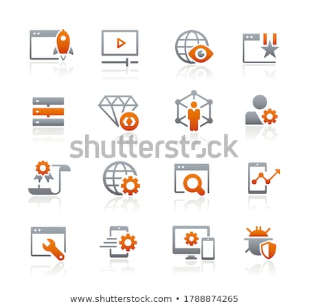 Seo And Digital Martketing Icons 2 Of 2 Graphite Series Foto stock © Palsur