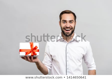 Сток-фото: Businessman With Gift