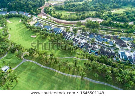 Foto stock: Golf Scenery At Summer Time