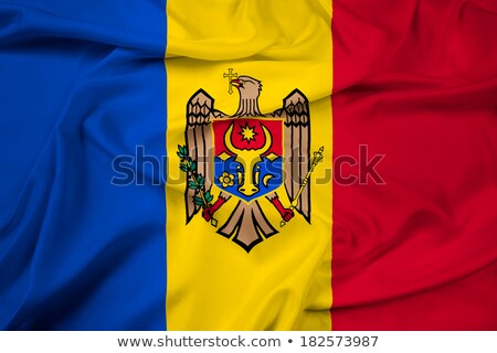 ストックフォト: Political Waving Flag Of Moldova