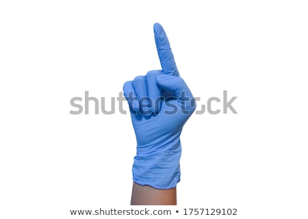 Foto d'archivio: Female Hands In Rubber Gloves Showing Thumbs Up
