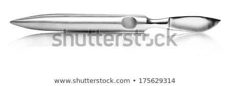 Foto stock: Surgical Scalpel With Great Reflection