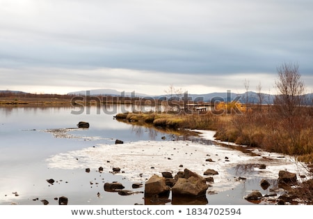 Сток-фото: Thingvellir Lake In Sunset Iceland