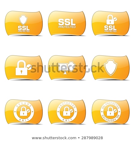 ストックフォト: Web Internet Yellow Vector Buttonicon Design Set