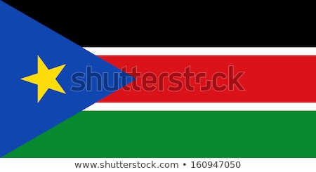 Сток-фото: Turkey And South Sudan Flags