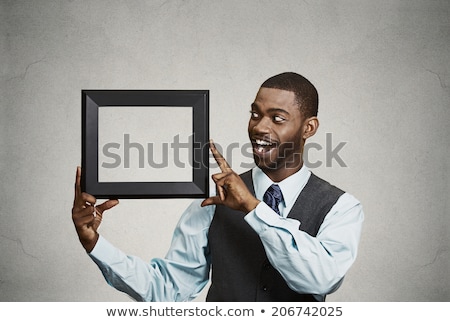 Сток-фото: African American Businessman Holding A Certificate