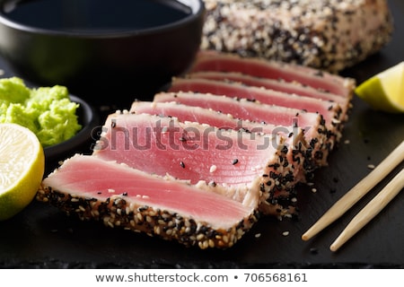 [[stock_photo]]: Tuna Steak With Sesame Seeds