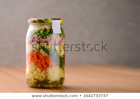 Stock photo: Vegetable Mix Jar