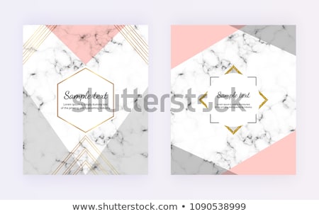 Foto d'archivio: Chic Business Card Or Invitation Mockup On Marble Background Paper And Stationery Branding