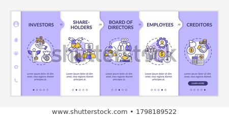 Stockfoto: People Involved In Corporation Onboarding Vector Template