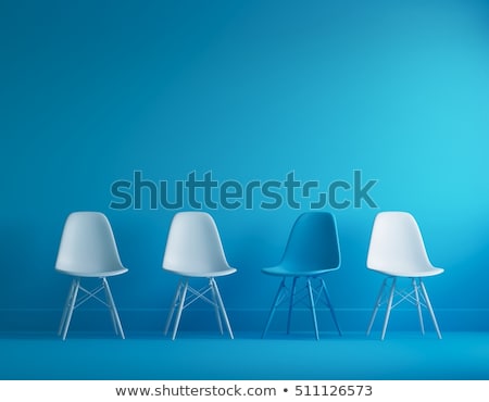 Foto stock: Modern Blue Office Chair