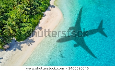 [[stock_photo]]: Plane At Exotic Destination