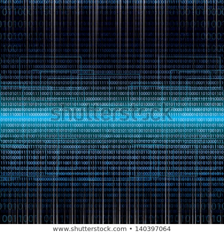 Zdjęcia stock: Data Security Concept On Striped Background