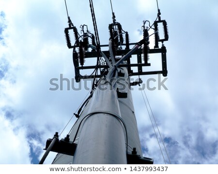 ストックフォト: Electricity Tower Under Blue Clear Sky