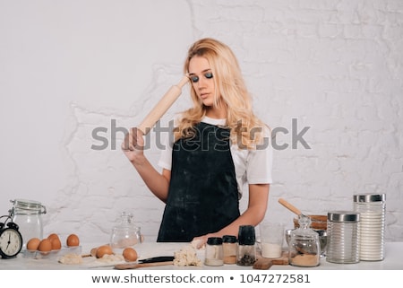 Stock foto: Sexy Woman In Kitchen