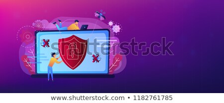 Stockfoto: Antivirus Software Header Or Footer Banner