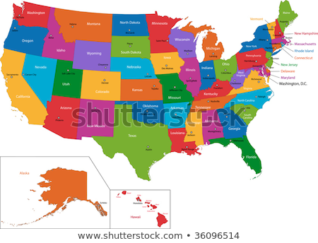 Foto stock: Map Of The Us State Of Missouri Vector Illustration