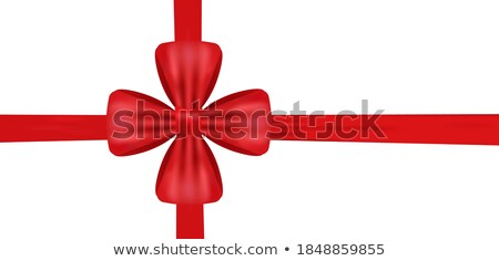 Foto d'archivio: Golden Bow With Horizontal Ribbon Isolated On White Background For Gift Decoration Greeting Card H