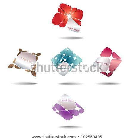 ストックフォト: Various Colorful Abstract Icons Set 10