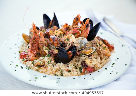 Stockfoto: Delicious Seafood Risotto