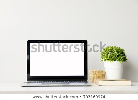 Zdjęcia stock: Laptop View From The Front And Top