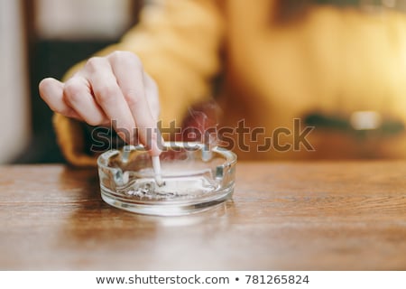 Foto stock: Cigarette On The Ashtray