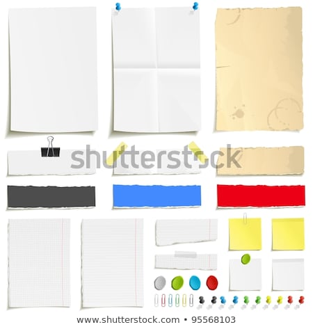 Stock photo: Red Paper Pin