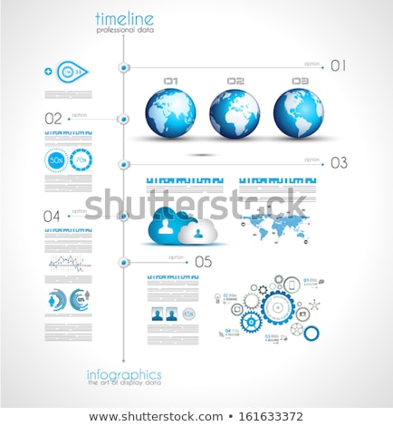 Stockfoto: Timeline To Display Your Data With Infographic Elements