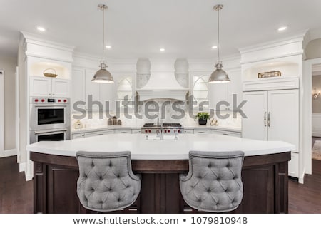 Zdjęcia stock: Luxurious Kitchen Cabinet In Mansion