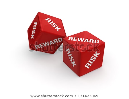 Zdjęcia stock: Risk And Reward Dices