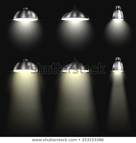 Three Types Of Spotlights With Beams Сток-фото © TarikVision