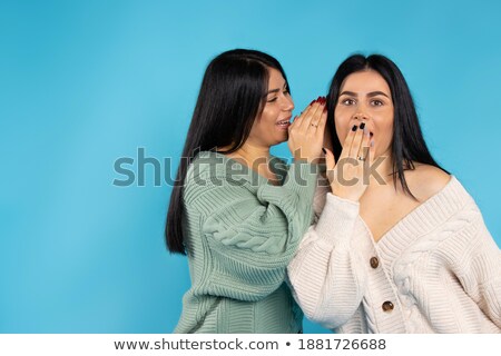 Stockfoto: Beautiful Sister Twins With Amazing Smile