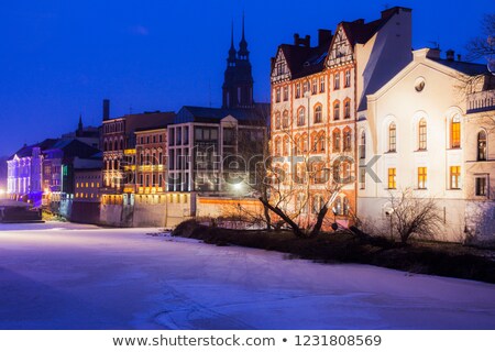 Stockfoto: Old Town Of Opole Across Oder River