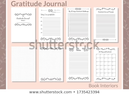 Stock foto: Notebook Planner Thank Day Writing