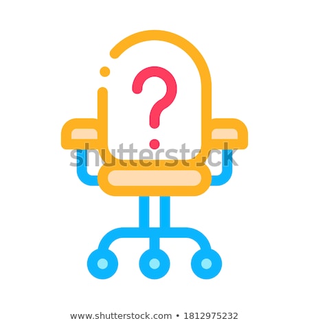 Stok fotoğraf: Office Chair And Question Mark Job Hunting Vector