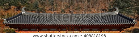 Stockfoto: Roof Chinese Temple In Thailand