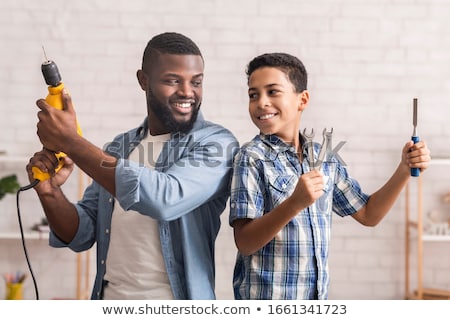 Foto stock: Craftsmen Posing Together