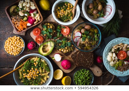 [[stock_photo]]: Chickpeas And Verdure