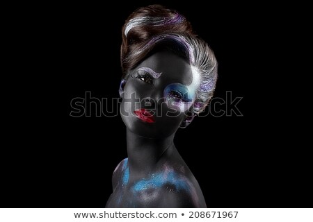 Сток-фото: Creativity Styled Fancy Woman With Art Artistic Makeup Vogue Style