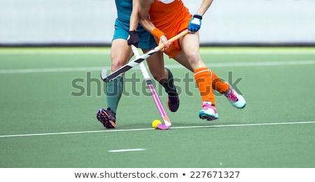 Stok fotoğraf: Field Hockey Midfield Challenge