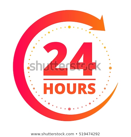 Foto d'archivio: 24 Hours Customer Support Green Vector Icon