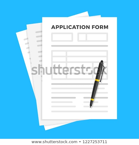 Stockfoto: Application Form