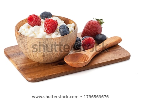 Foto stock: Fresh Cottage Cheese